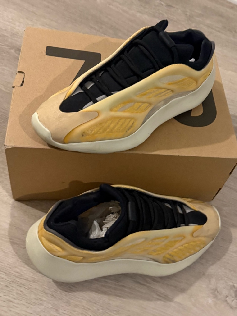 adidas YZY 700 V3 Men Shoes - Yellow/Off white w/ Box